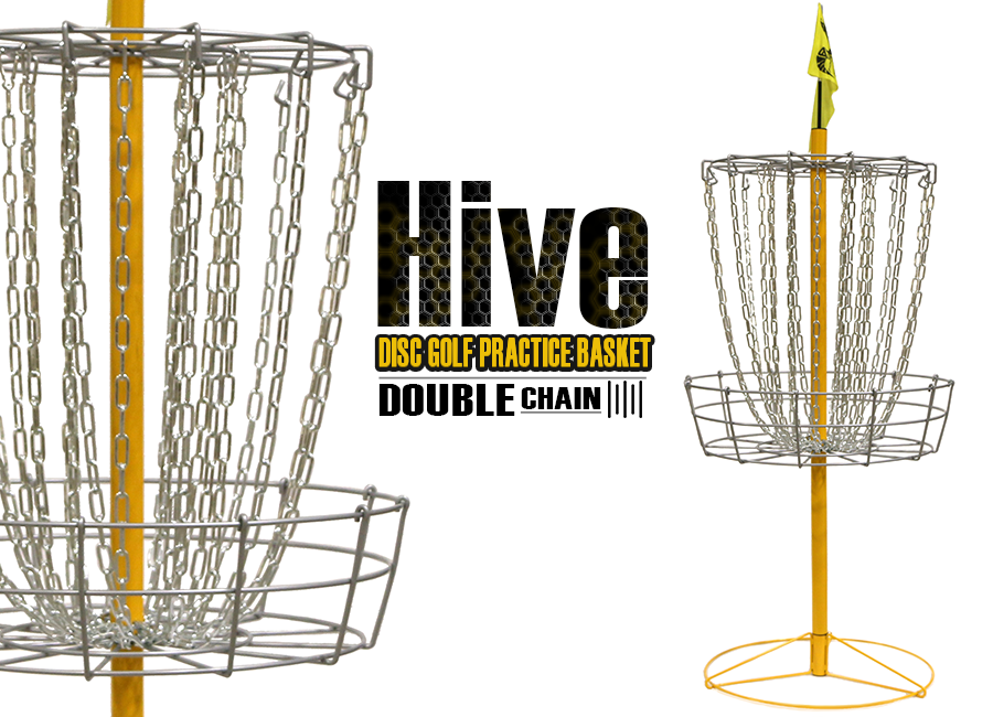 Hive Double Chain Disc Golf Basket