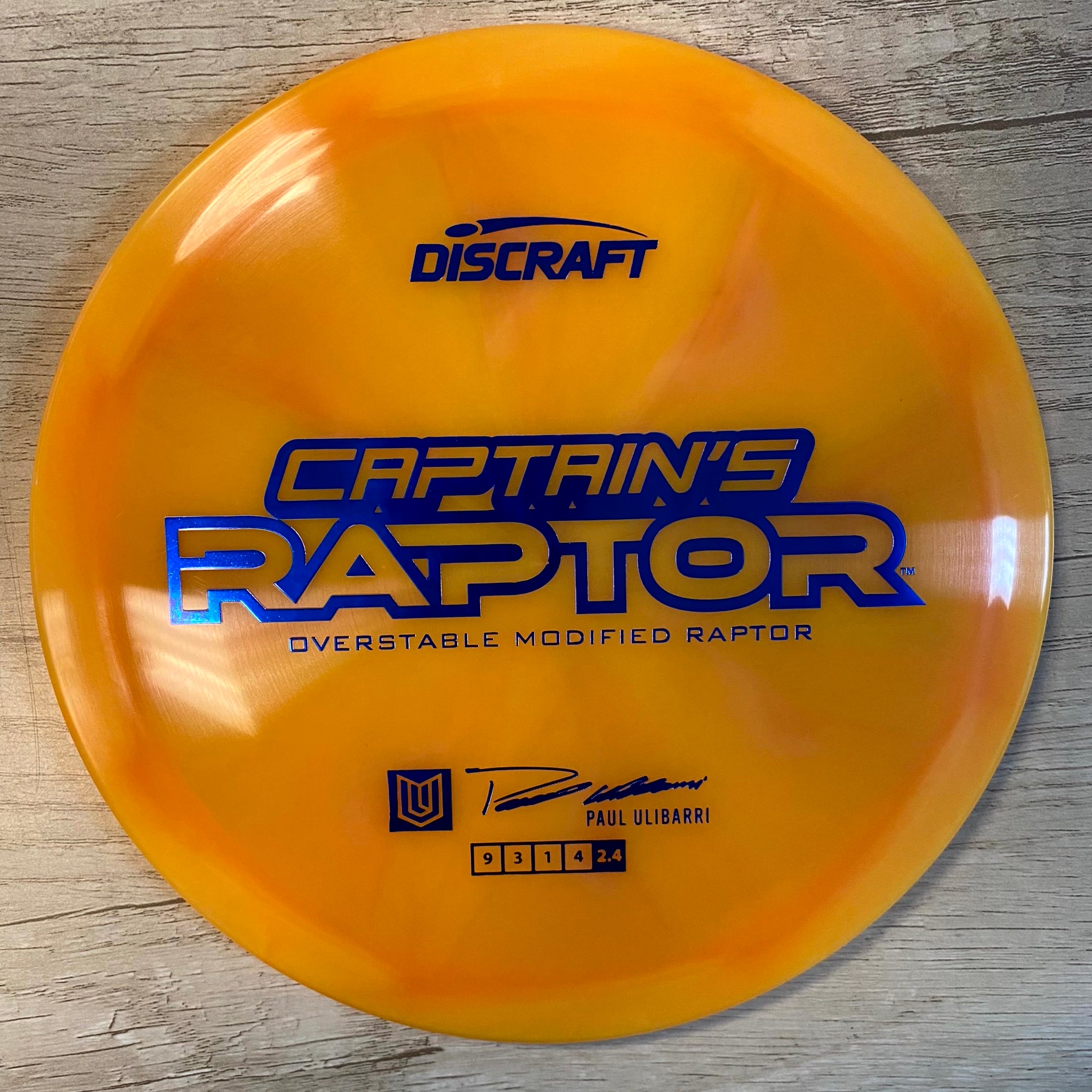 Discraft Captain’s Raptor Z Swirl (2025) – Paul Ulibarri Signature Disc ...