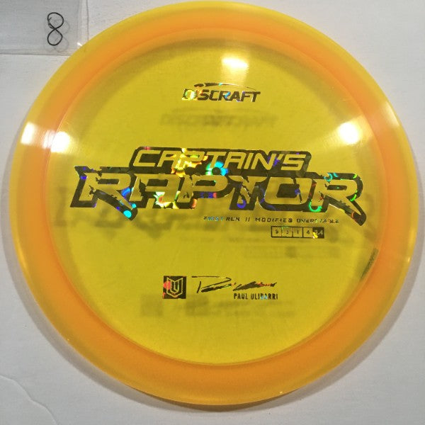 DISCRAFT PAUL ULIBARRI 2022 ESP CAPTAIN'S RAPTOR DISC GOLF DRIVER 173 DISCRAFT PAUL ULIBARRI 2022 ESP CAPTAIN'S RAPTOR DISC GOLF DRIVER 173