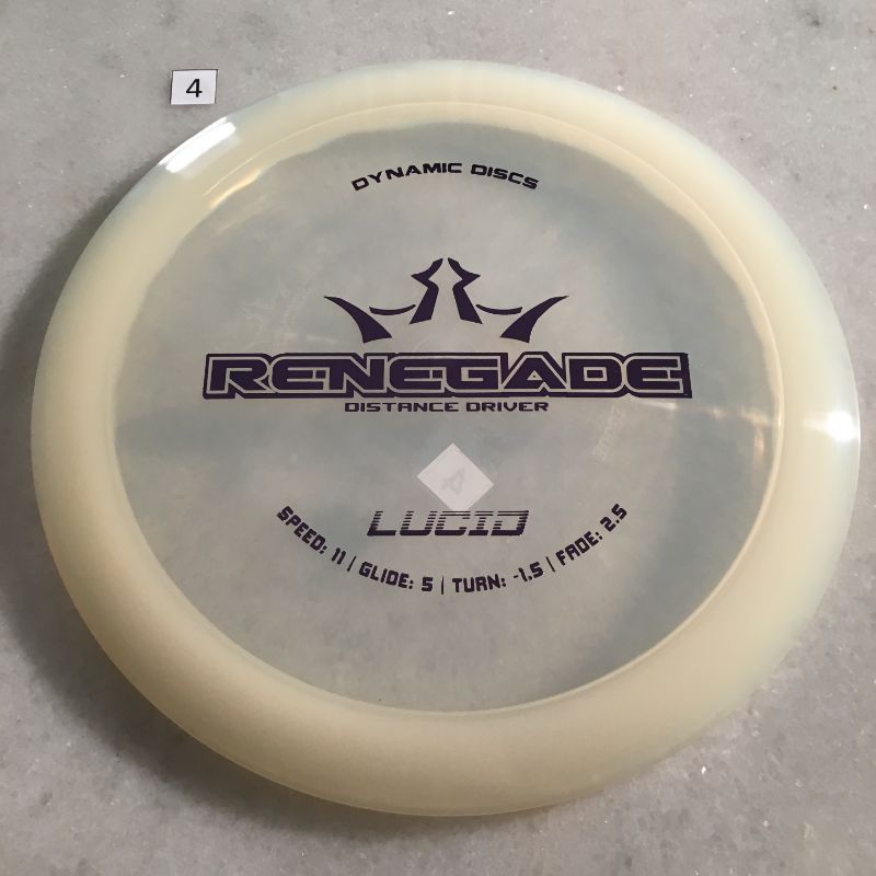 Dynamic Discs Lucid Renegade #4 Clear