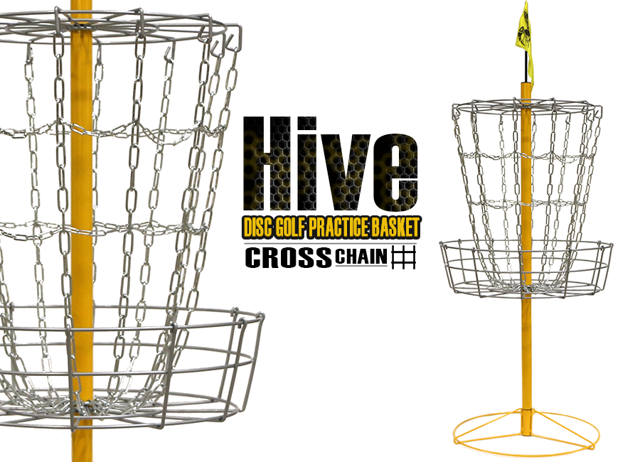 Hive Cross Chain Disc Golf Basket