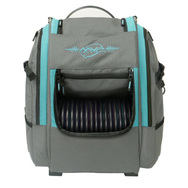 MVP Voyager V2 Backpack Gray-Aqua Front